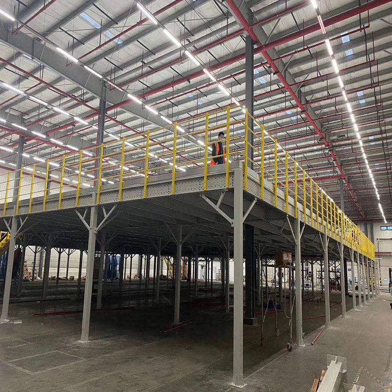 重型载重钢结构平台 工厂车间双层储物平台 浙江双彬