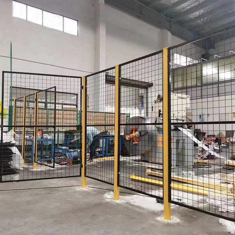 车间金属隔离网 AGV 通道机器人防护围栏 浙江双彬