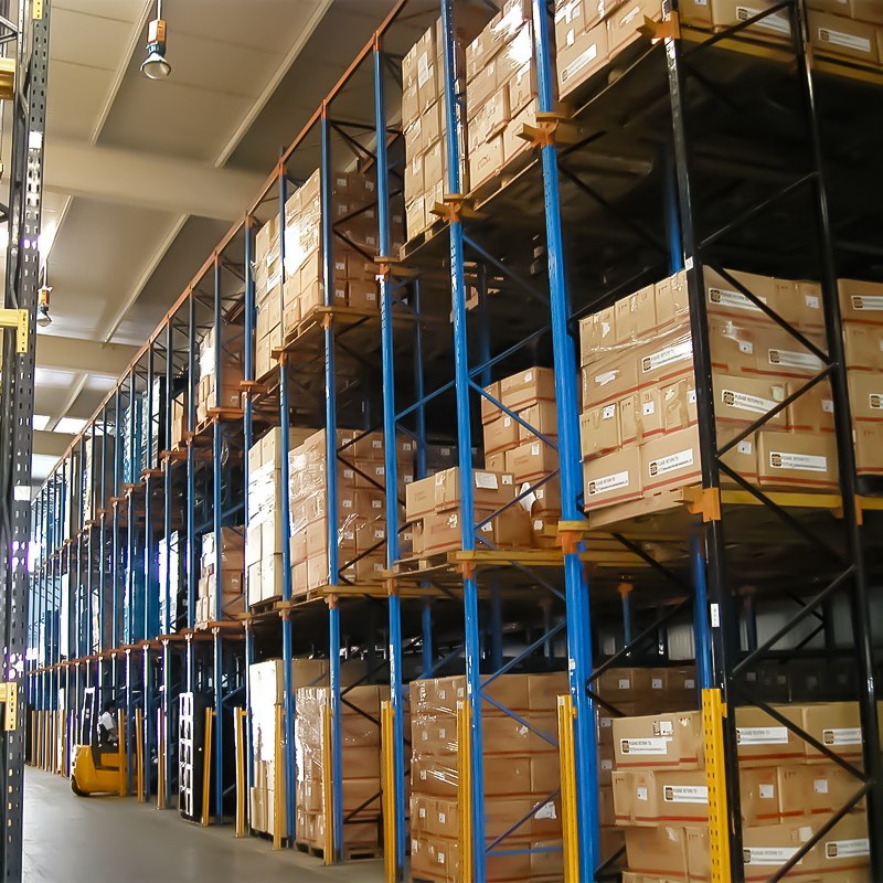 加厚立柱驶入货架 批量货品一体化仓储货架 浙江双彬