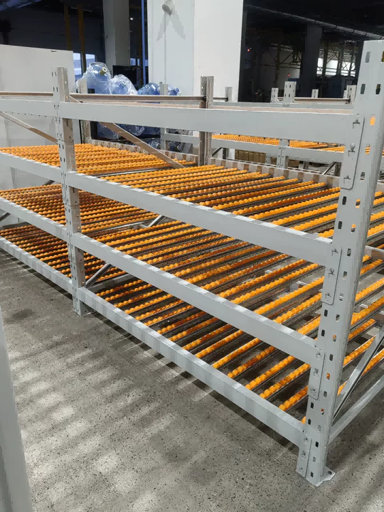 双彬流利条货架助浙江汽车部件企业取料效率提